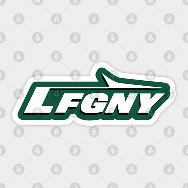 LFGNY - Green Sticker by KFig21